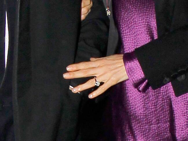 El anillo de compromiso de Nancy Shevell.