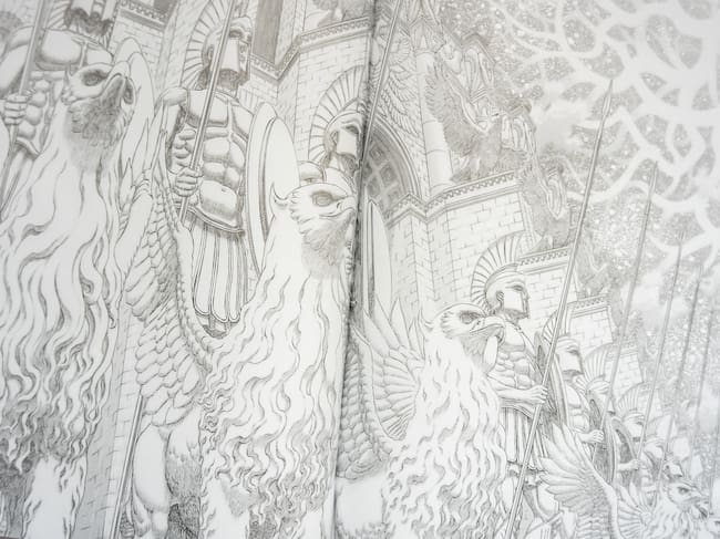 El catálogo de la exposición de arte de Kentaro Miura llega a España de la mano de Panini.