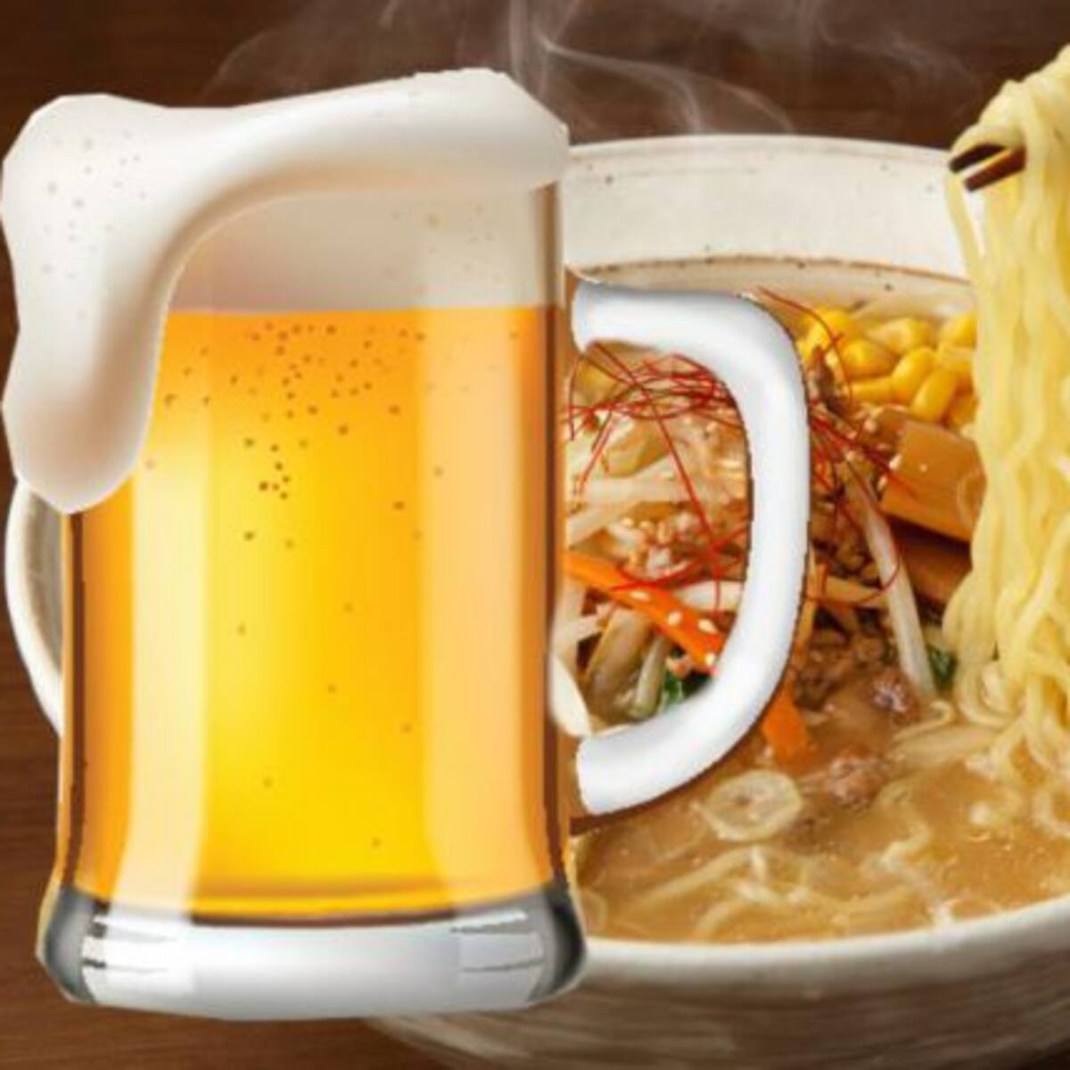 El ramen de cerveza es real, ¿lo probarías?