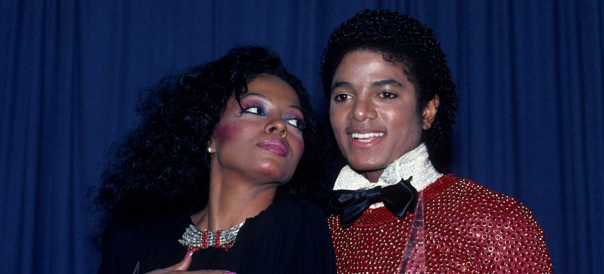 Diana Ross y Michael Jackson en los 'American Music Awards' de 1981.