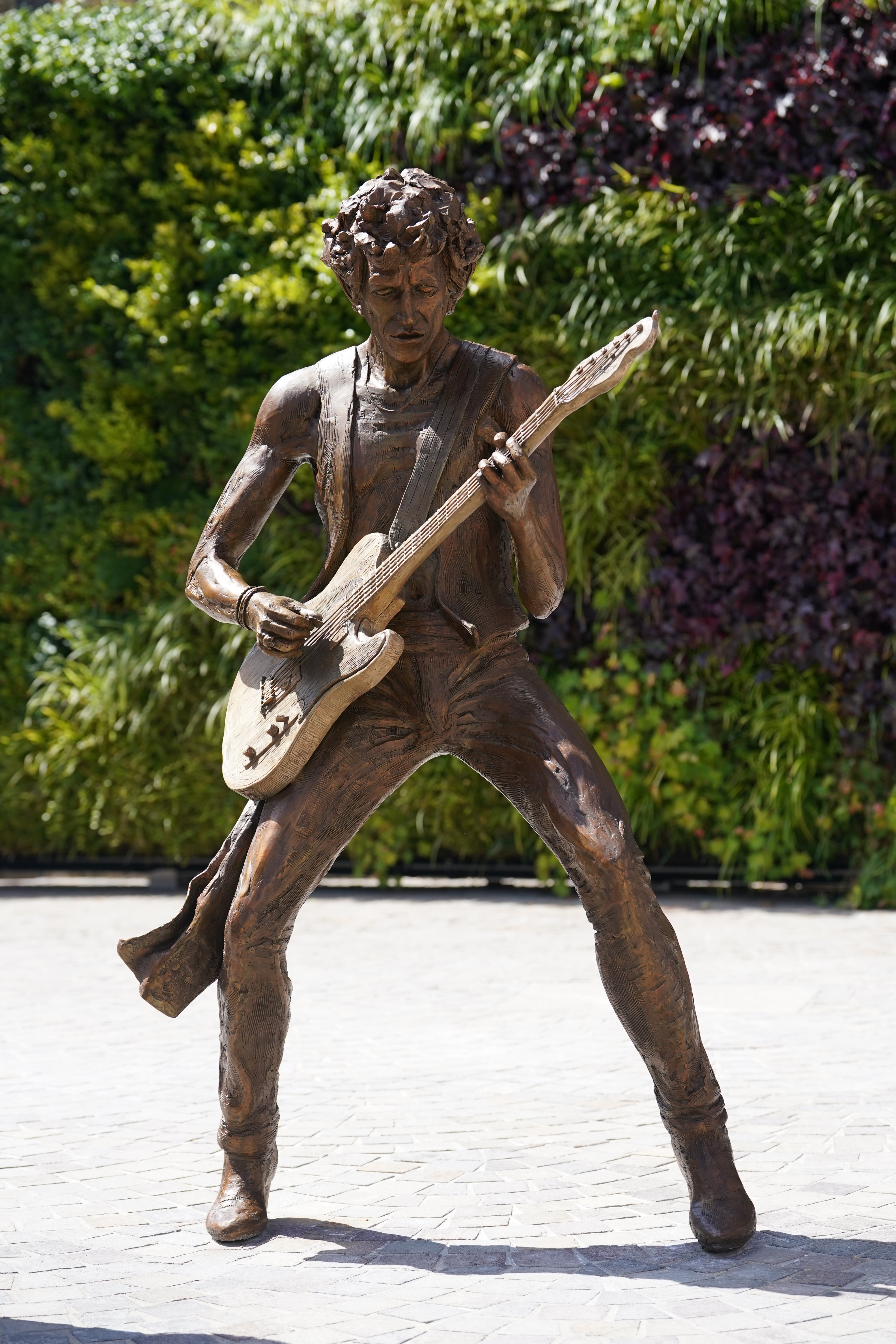 Estatua de Keith Richards.