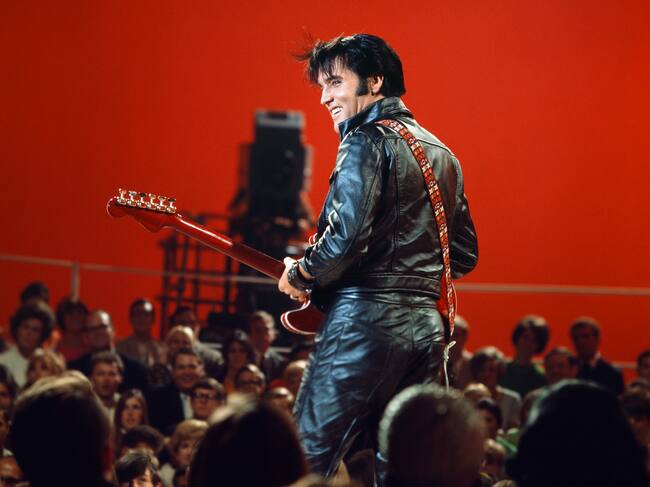 Elvis Presley durante el especial '68 Comeback' de la NBC