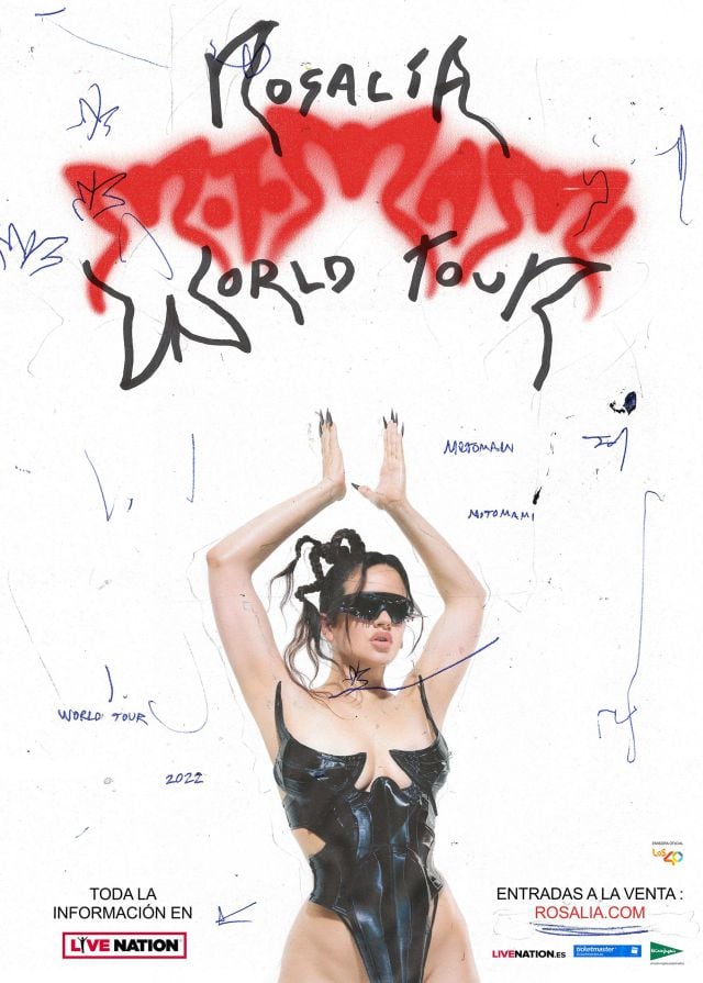 Cartel de la gira ROSALÍA MOTOMAMI WORLD TOUR.