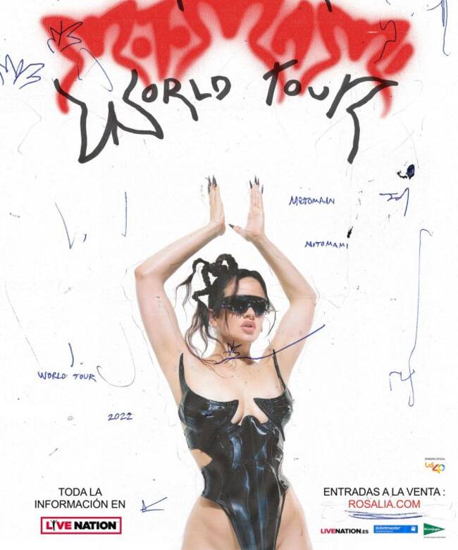Cartel de la gira ROSALÍA MOTOMAMI WORLD TOUR.