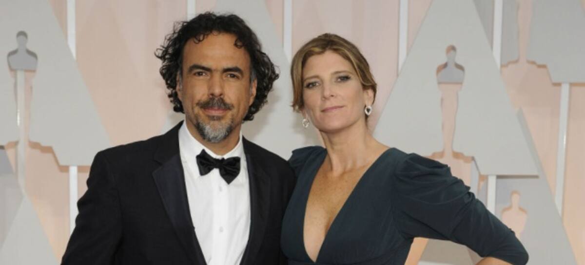 Alejandro González Iñárritu y su mujer Maria Hagerman en la gala de los Óscar