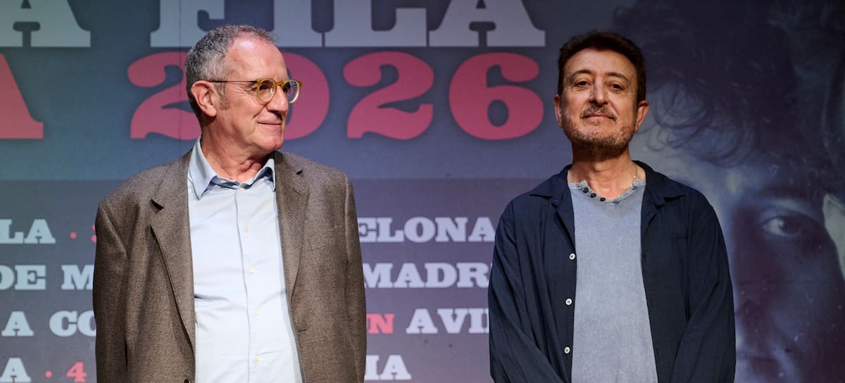El Último De La Fila durante su rueda de prensa sobre su gira de regreso en 2026.