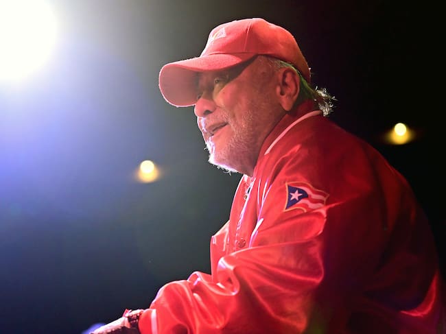 Eddie Palmieri , en una actuación de 2023.