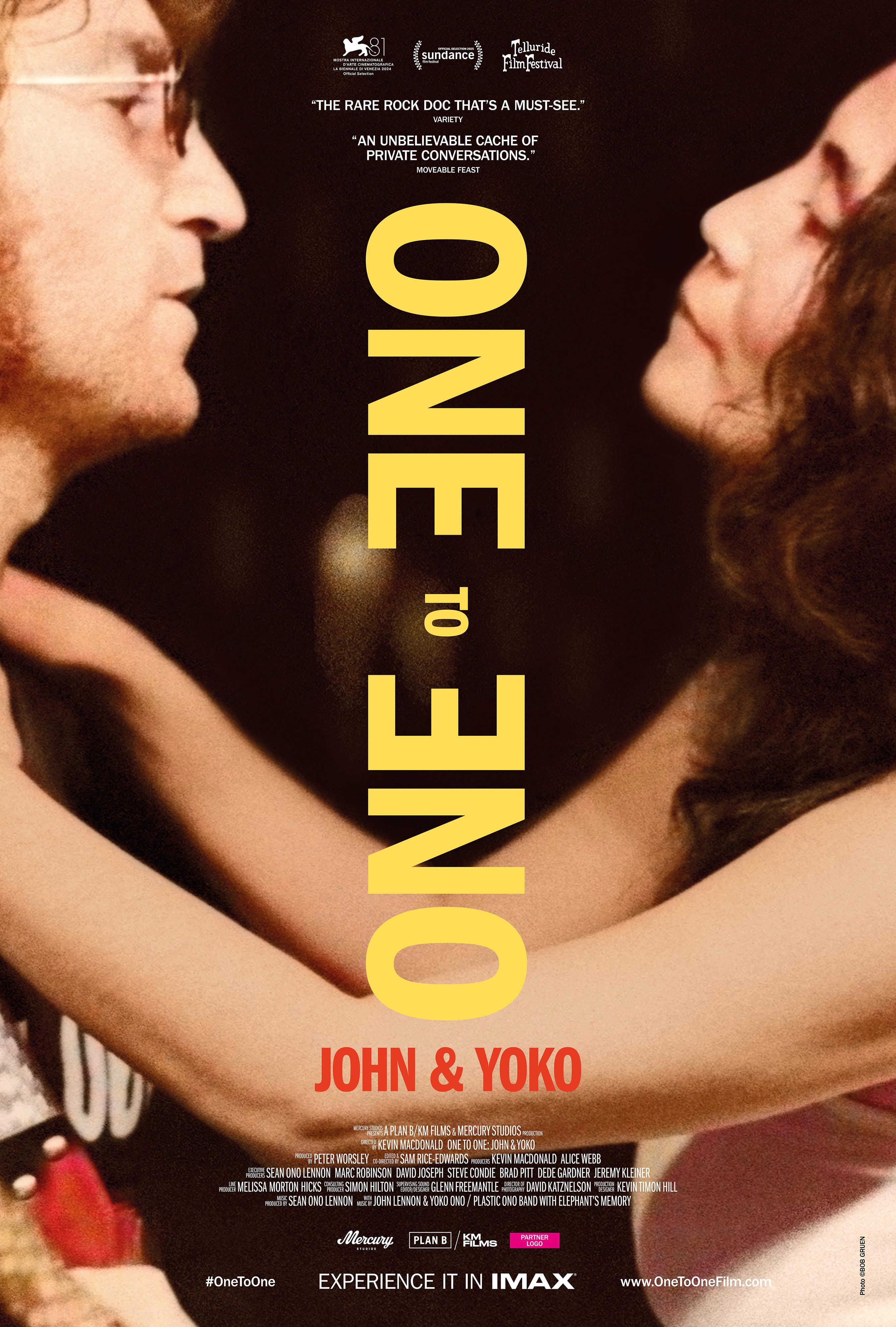 Cartel de &#039;John & Yoko: One to One&#039;, el documental de Yoko Ono y John Lennon. (Imagen cedida por Versión digital).