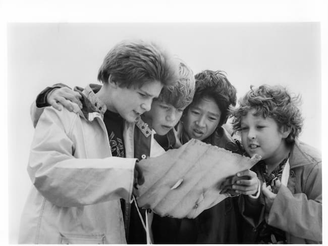 Escena de Los Goonies.