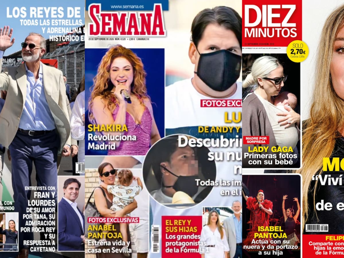 Las portadas de las revistas de corazón de hoy, 16 de septiembre: Amaia Montero, Shakira y la nueva nariz de Lucas