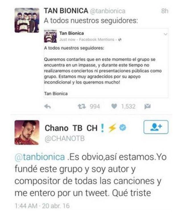 La separación de Tan Biónica