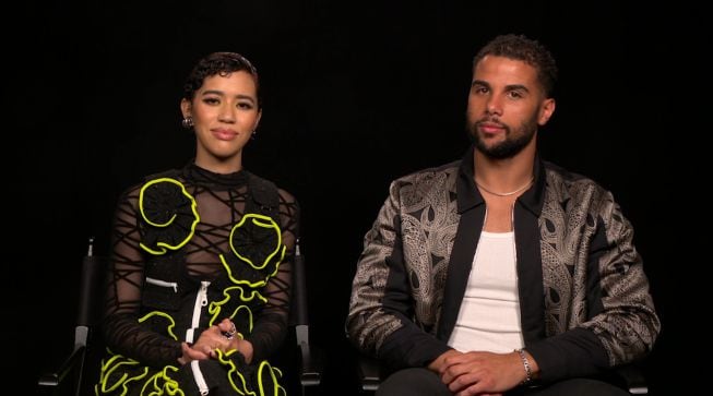 Jasmin Savoy-Brown y Jason Gooding en su entrevista para LOS40.