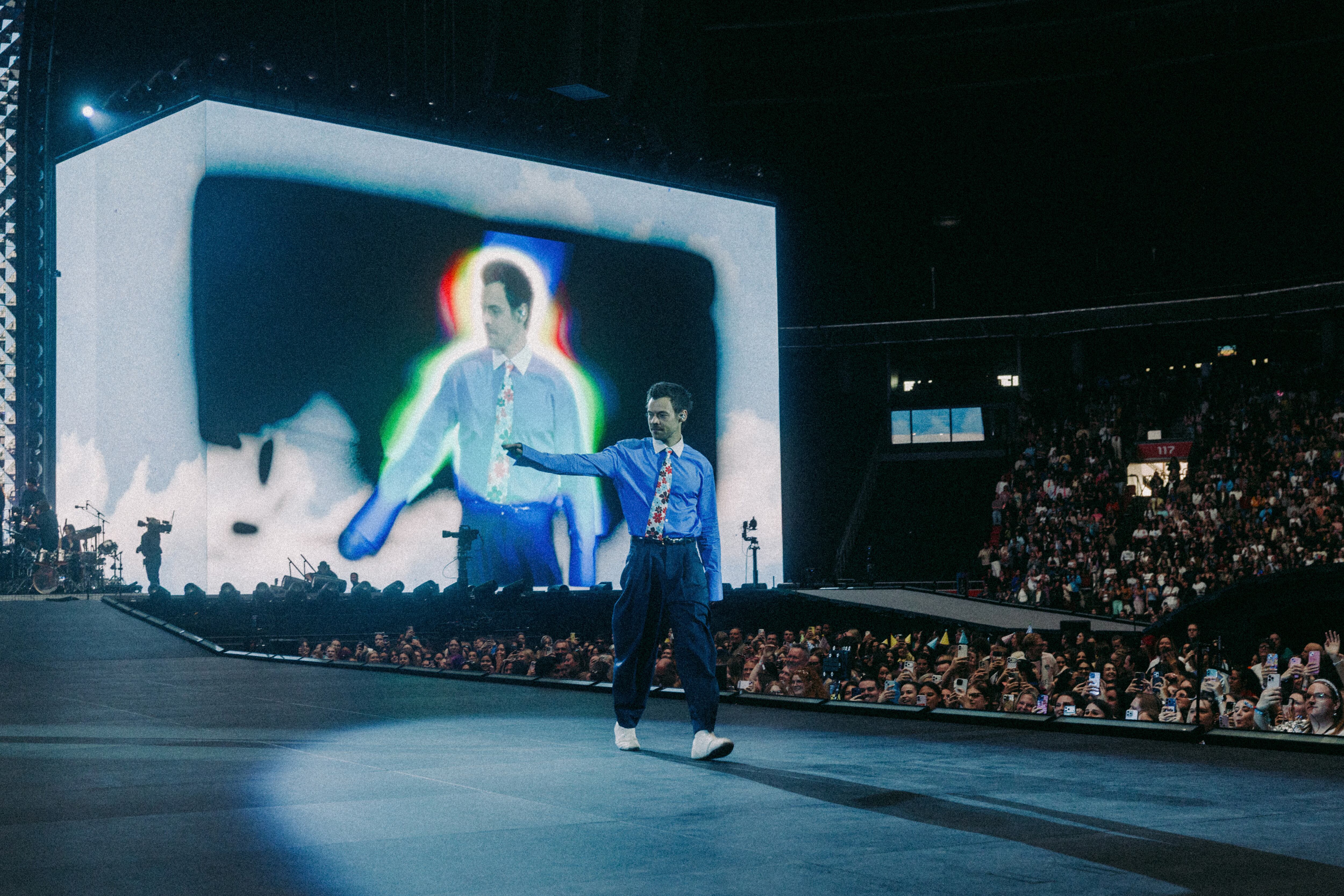 Harry Styles en concierto, durante su gira Together, Together Tour en el estadio Johan Cruijff Arena. Ámsterdam (Países Bajos), mayo de 2026.