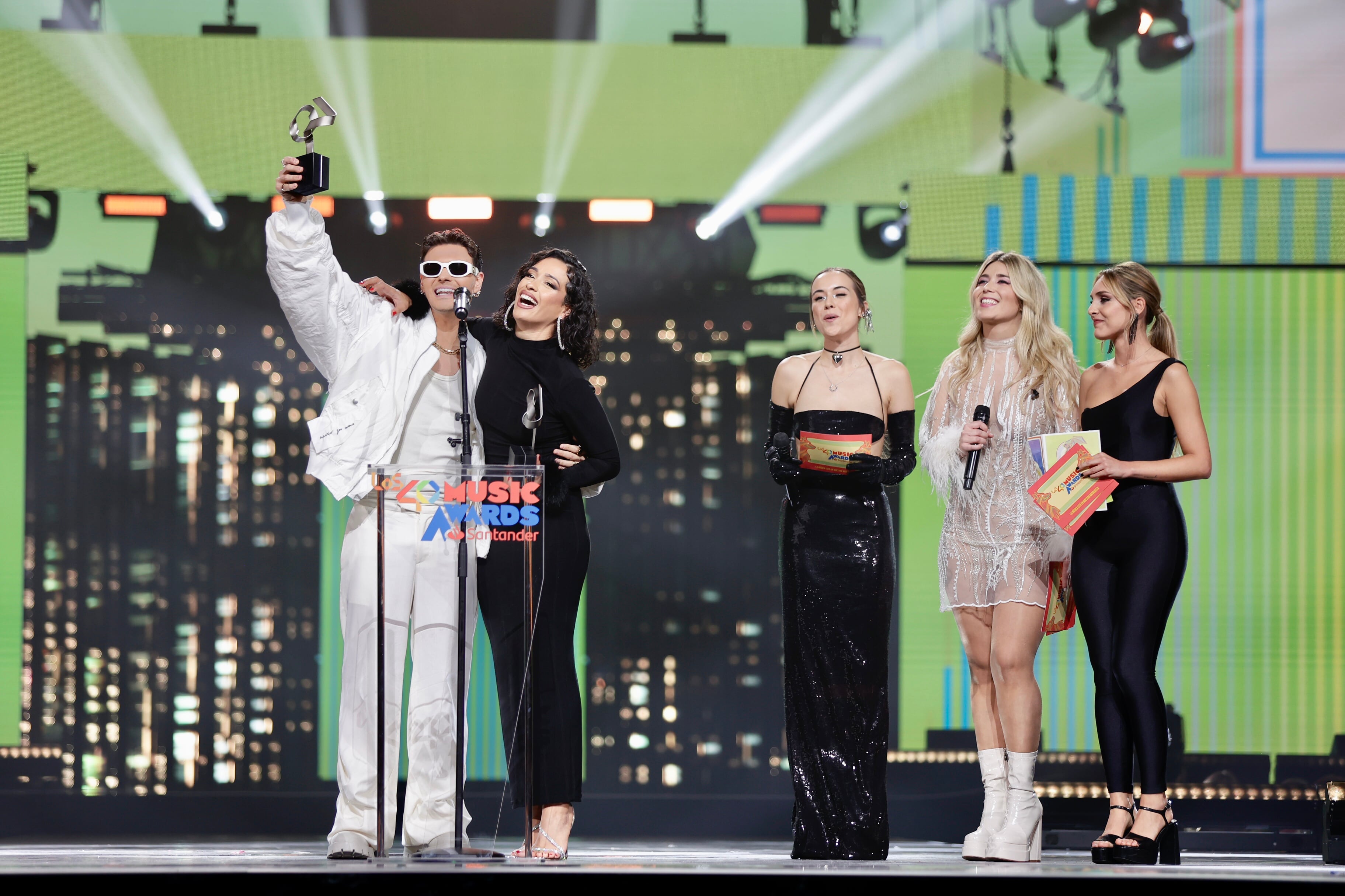 Chanel y Abraham Mateo en LOS40 Music Awards Santander 2023 / Foto: Jorge París y Elena Buenavista