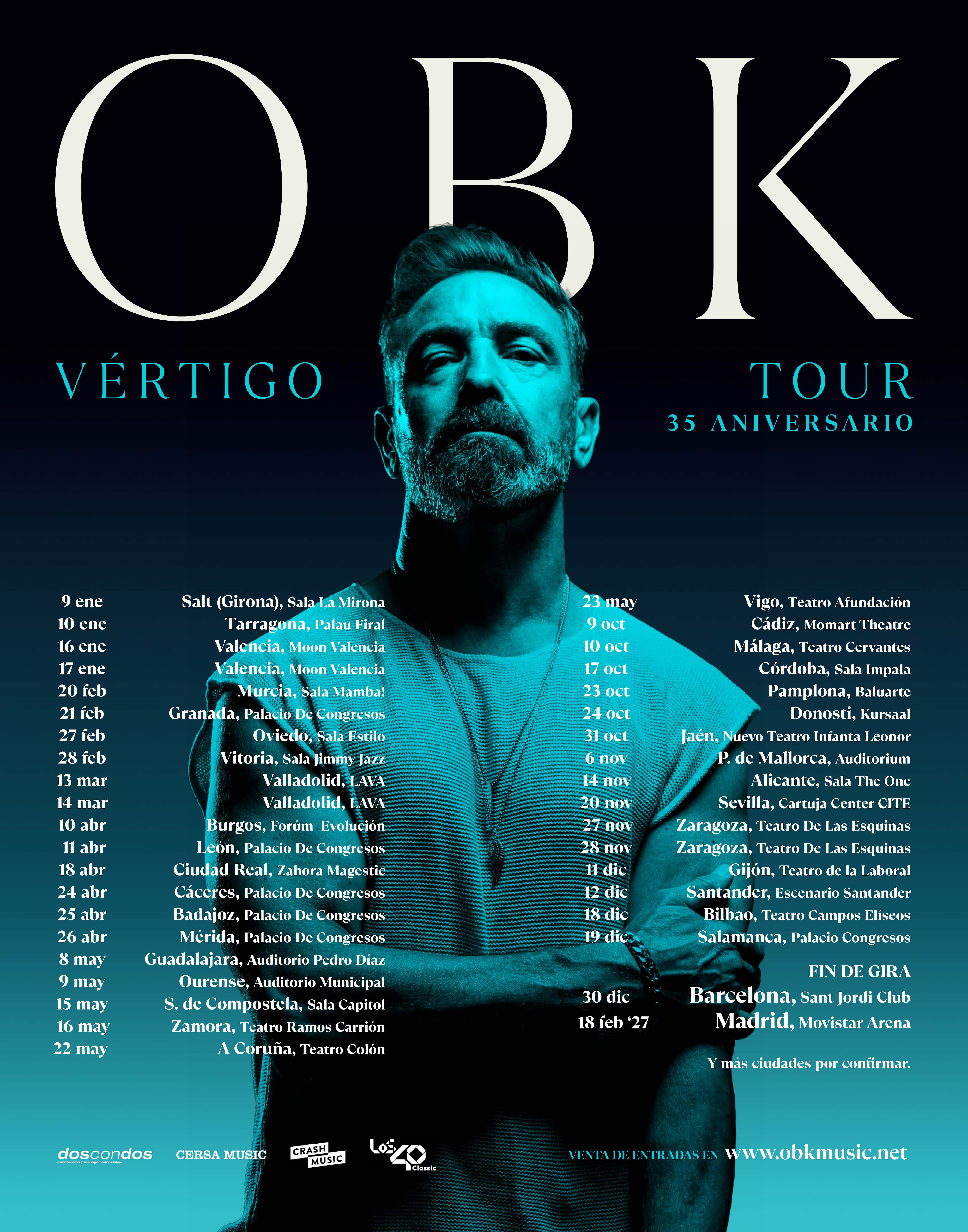 OBK celebra su 35º aniversario con una larga gira