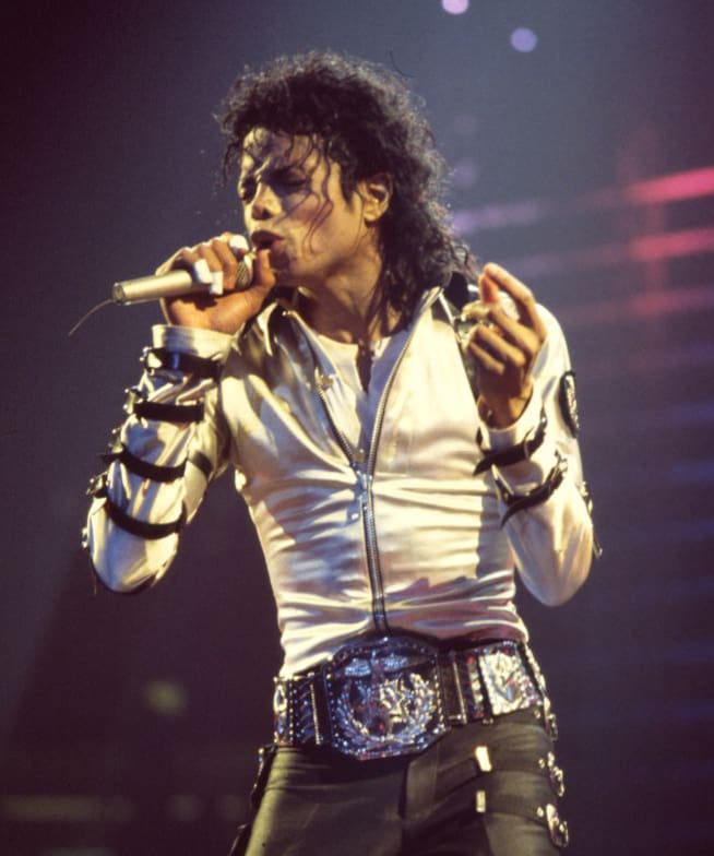 Michael Jackson durante una actuación en el Madison Square Garden, en Nueva York.