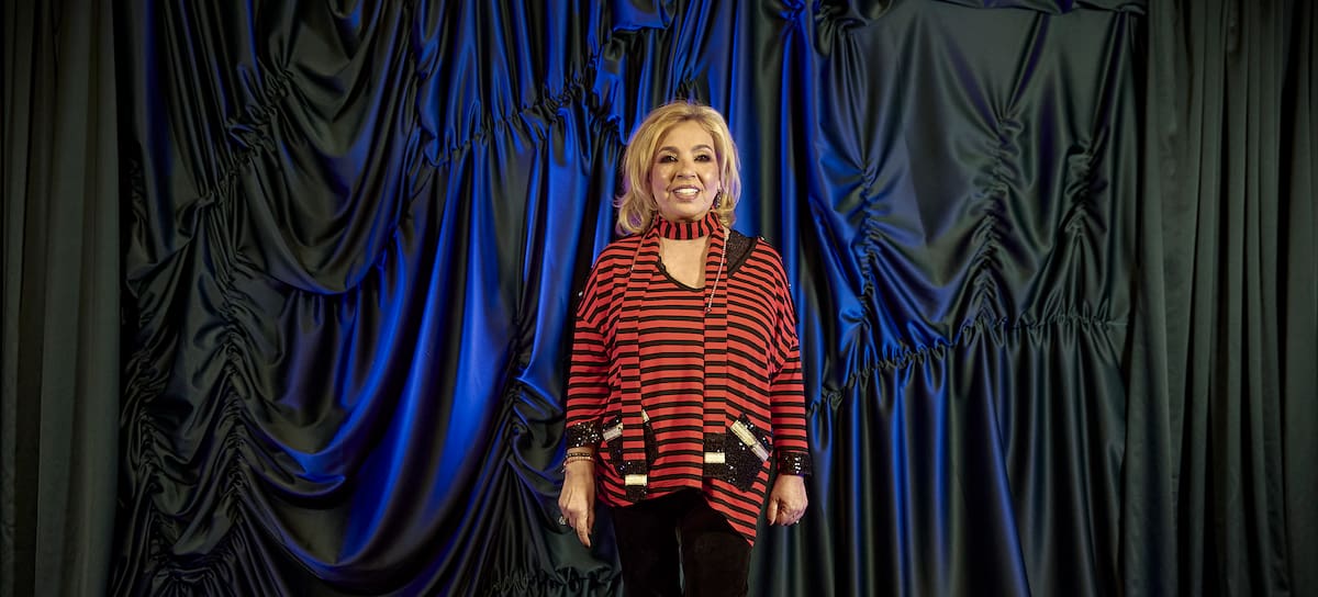 Carmen Borrego en el fashion show de Eduardo Navarrete en Madrid, marzo de 2026.