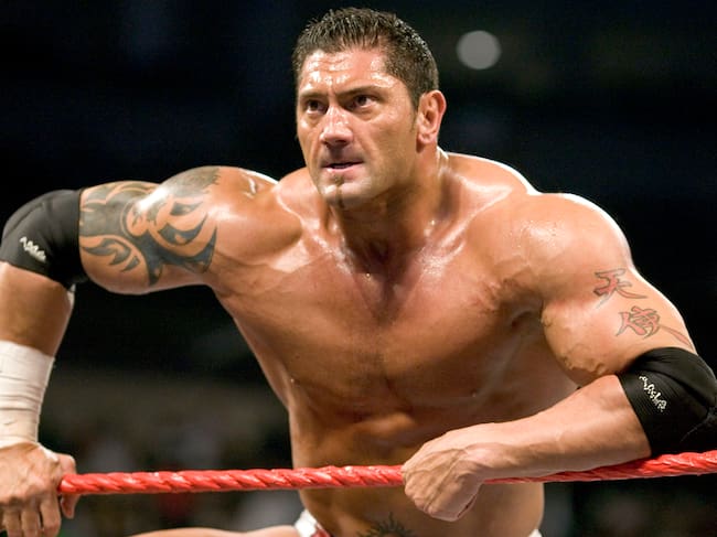 Dave Bautista, luchador de la WWE en 2005
