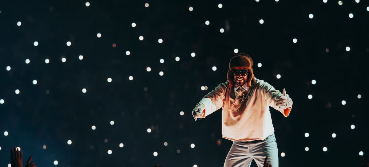 Bad Bunny, en su concierto en Madrid 2026.