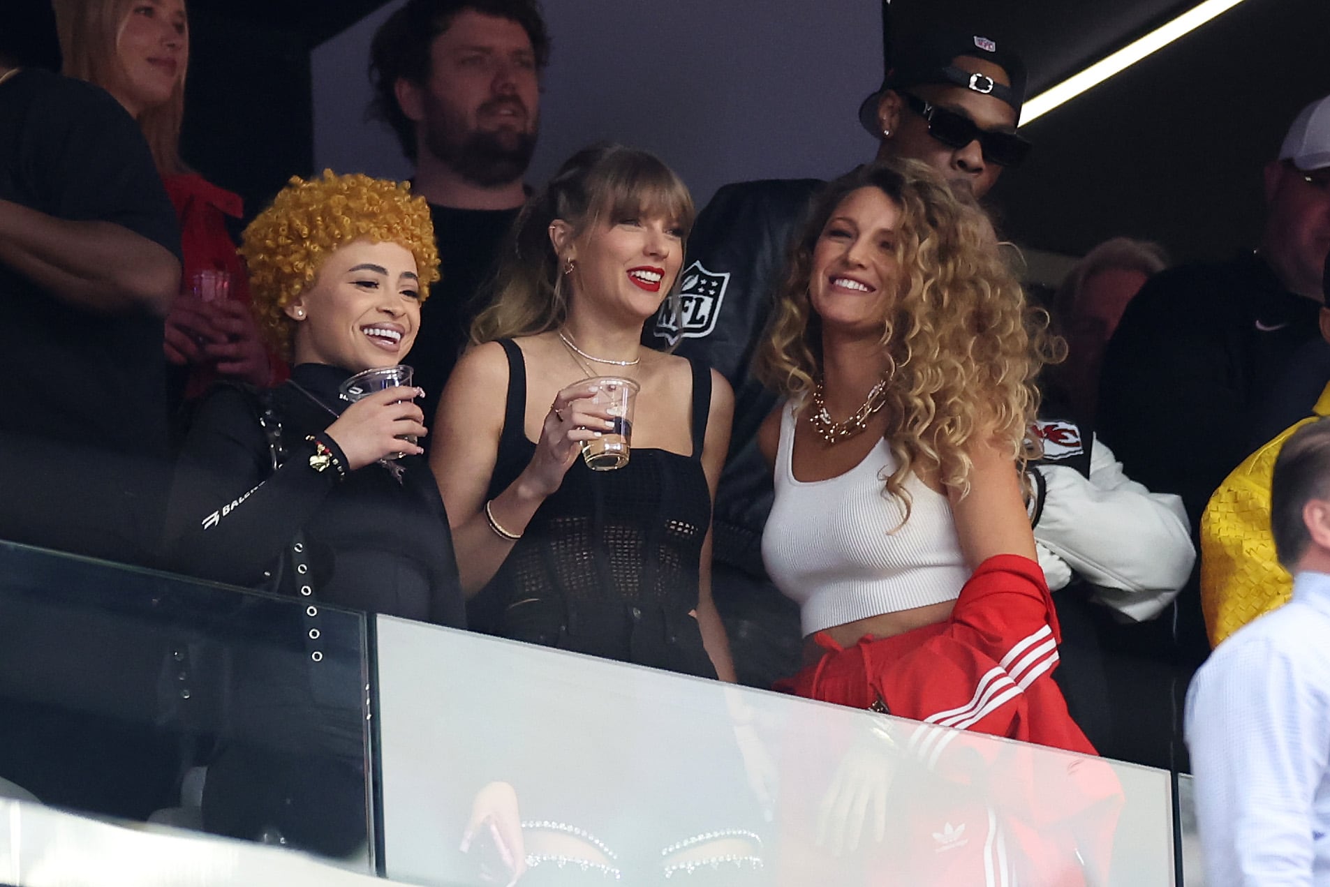 Taylor Swift y Black Lively, en la Super Bowl 2024