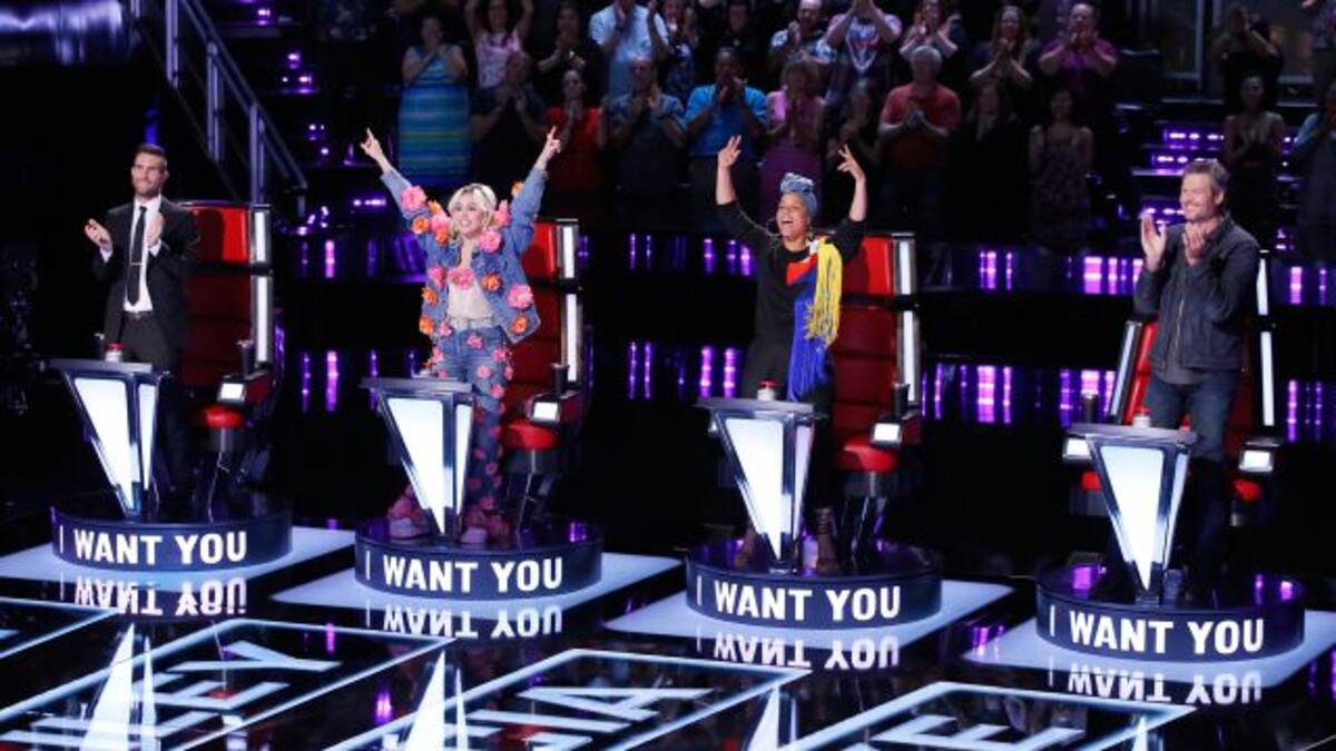 Blake Shelton, Adam Levine, Miley Cyrus y Alicia Keys cantan “Dream On”