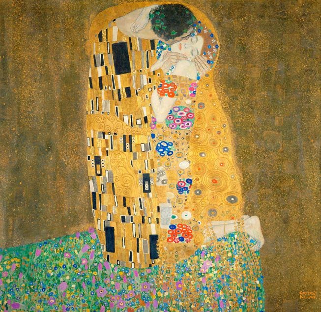 El beso de Klimt