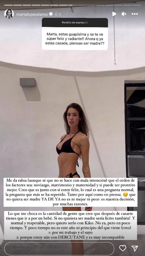 Marta López Álamo en Instagram