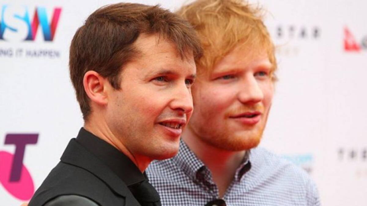 Ed Sheeran ha escrito canciones para el nuevo disco de James Blunt