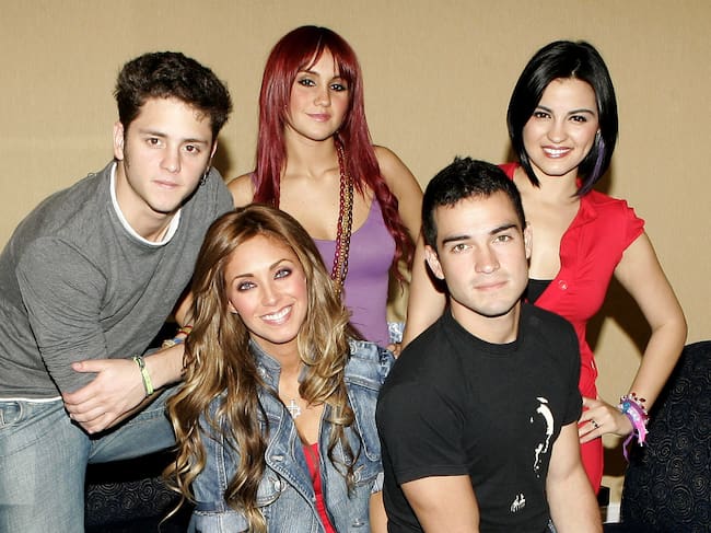 Christopher Uckermann, Anahí, Dulce María, Alfonso Herrera y Maite Perroni, los miembros de RBD