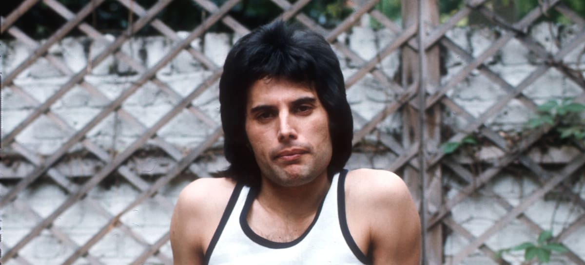 Freddie Mercury en Londres en 1975.
