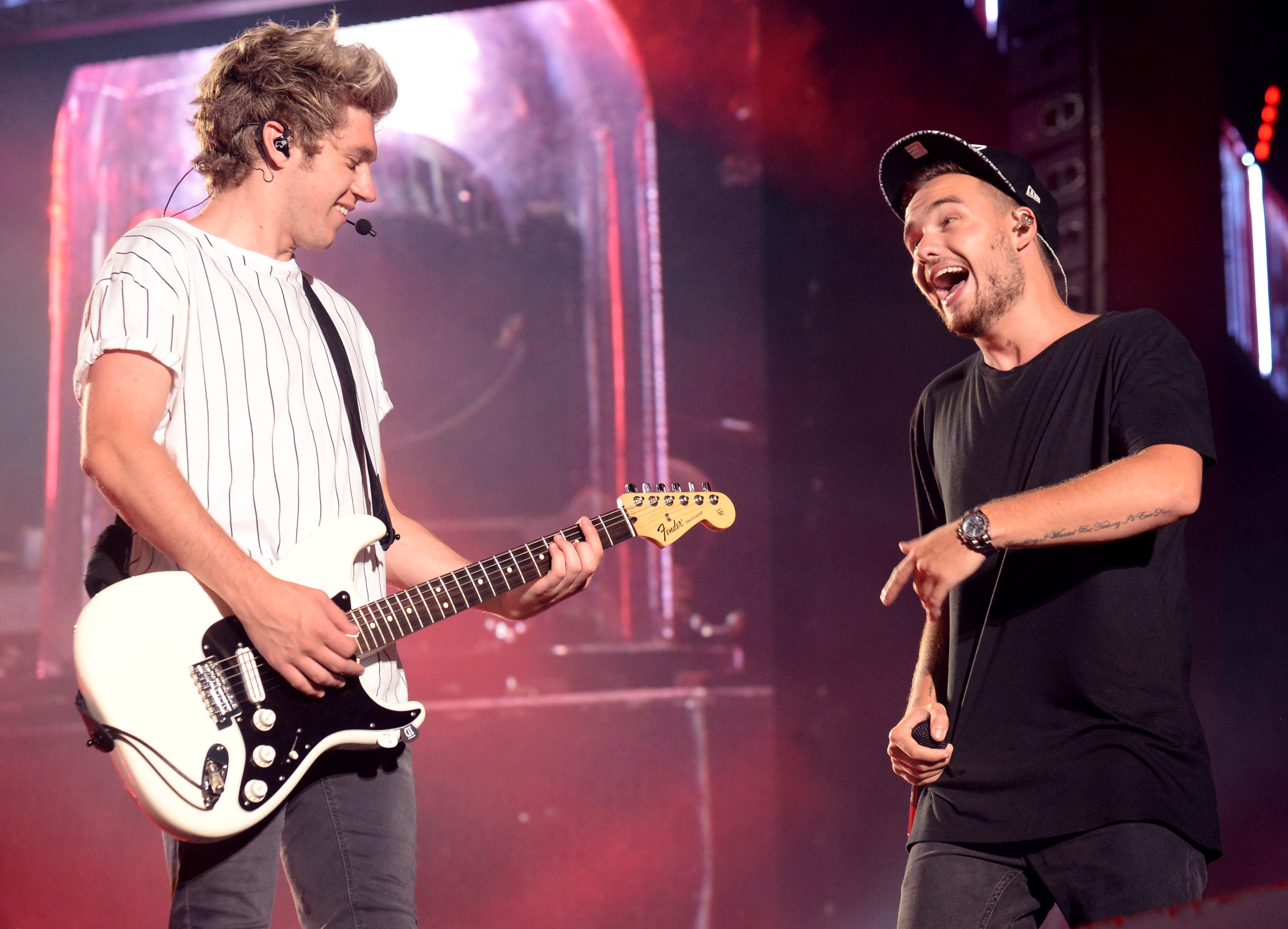 Niall Horan y Liam Payne durante el "Where We Are Tour" en Pasadena (California), 2014