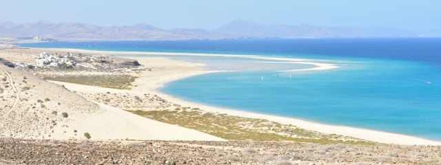 Playa de Sotavento, en Fuerteventura.