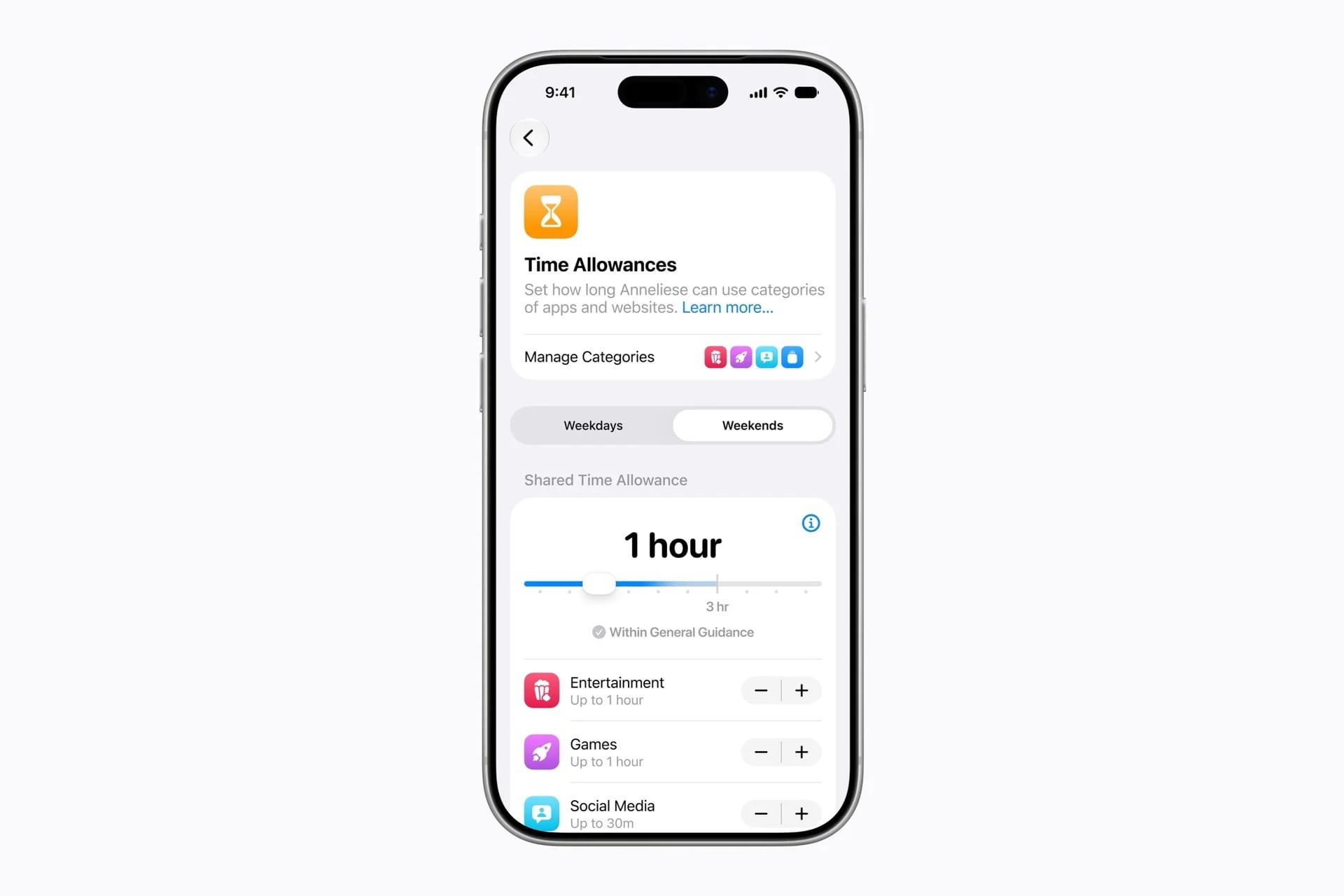 Apple / Control parental