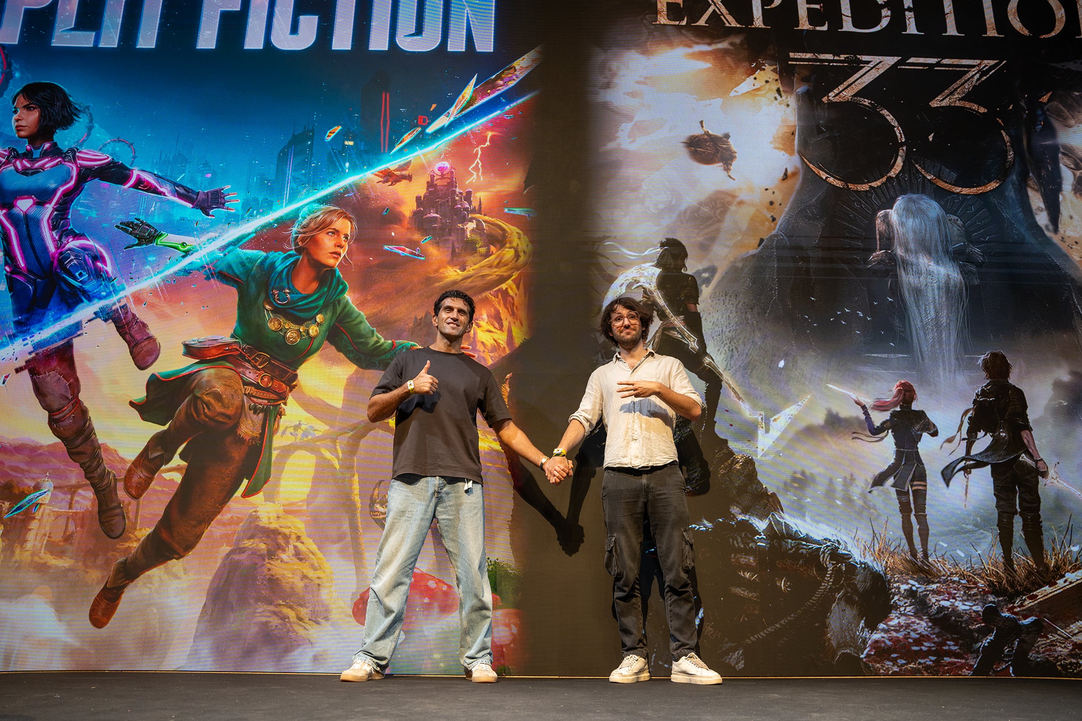 Joseph Fares y Guillaume Broche en la SDCC Málaga.