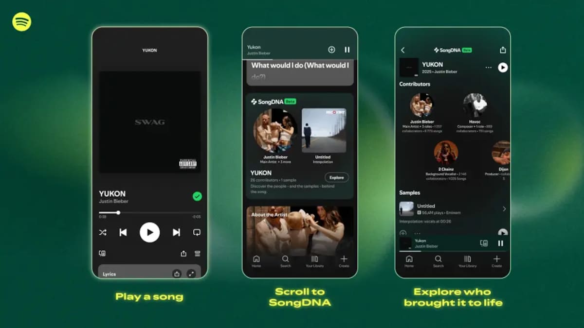 Cómo usar la nueva función de Spotify: SongDNA te muestra quién está detrás de cada canción y cómo se creó