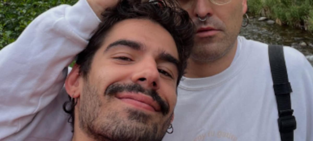 Xián Martínez en una imagen junto a su pareja (Instagram)