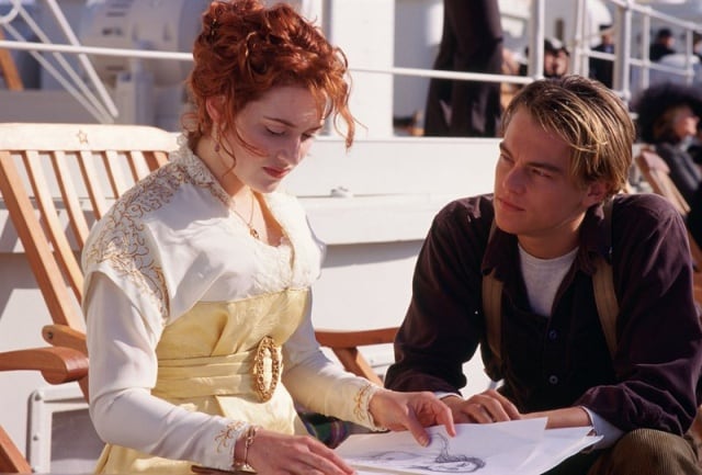 Escena de la película Titanic