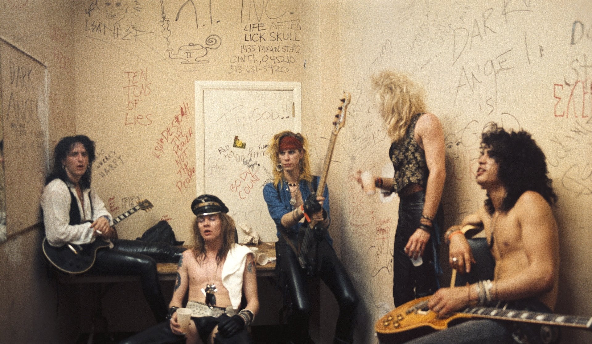 Izzy Stradlin, Axl Rose, Duff McKagan, Steven Adler y Slash de &#039;Guns n&#039; Roses&#039;