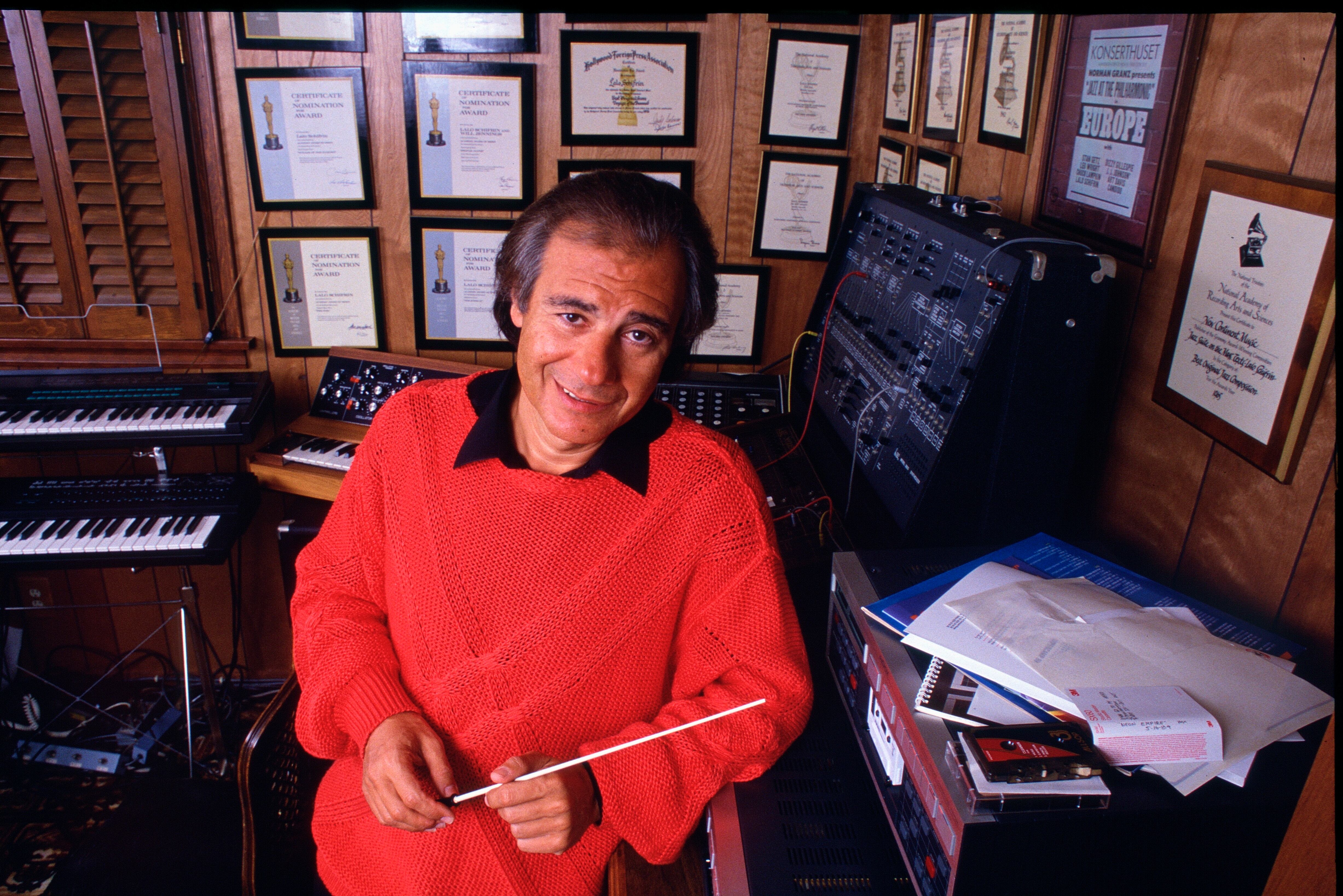 El compositor argentino Lalo Schifrin en 1989.
