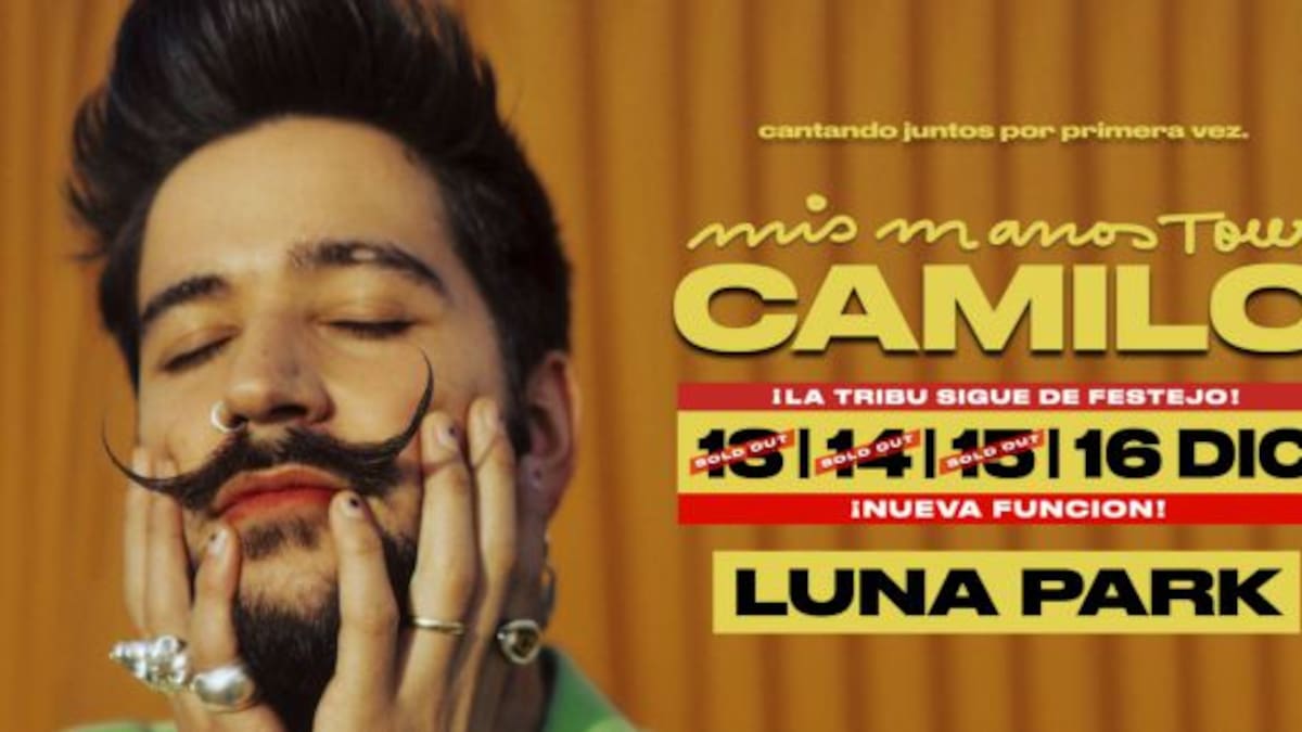 ¡Camilo la rompe con sus shows en el Luna Park!