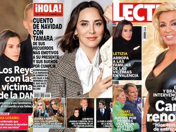 Estas son las portadas de las revistas del corazón de hoy, 11 de diciembre: Carmen Borrego, Tamara Falcó y los Reyes