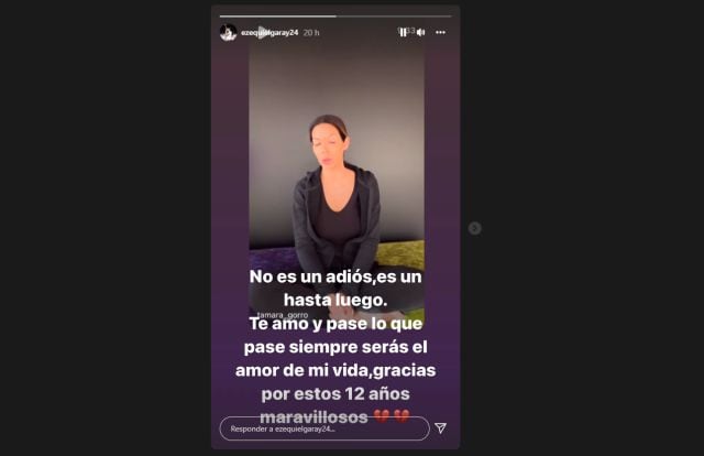 El mensaje de Ezequiel Garay tras el anuncio de su ruptura con Tamara Gorro.