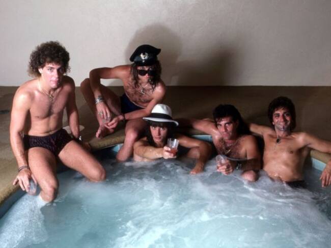 La banda Bon Jovi en 1985.