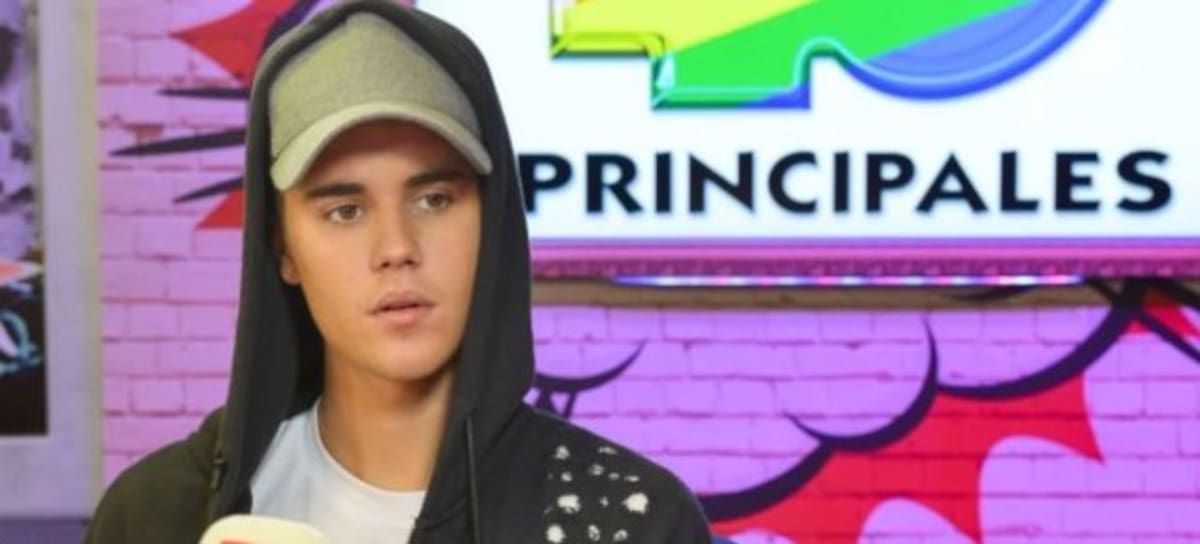 Justin Bieber, durante su efímera entrevista en Yu: No te pierdas nada.