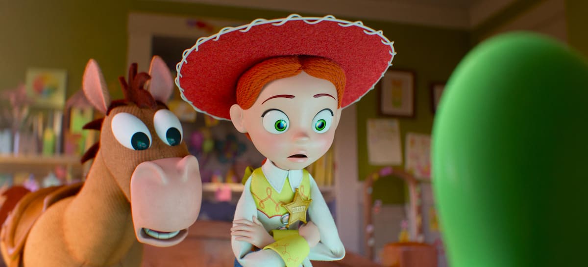 Perdigón y Jessie con Lilypad en 'TOY STORY 5'. / Pixar