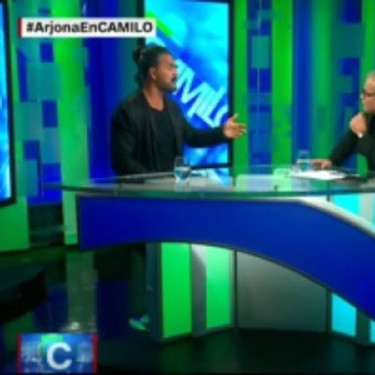 Arjona se retira de entrevista en CNN
