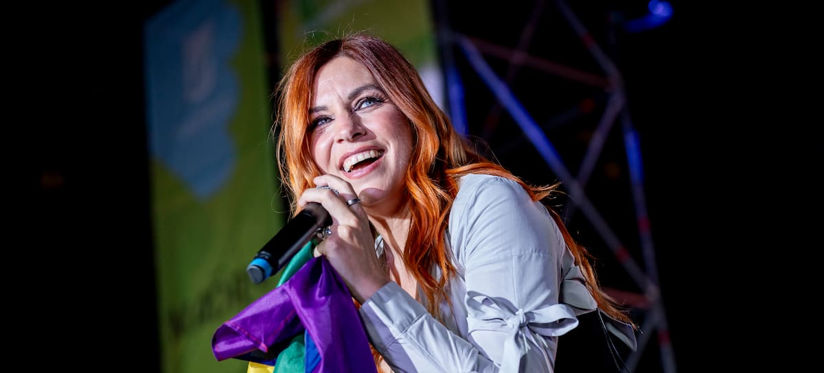 Leire Martinez, en la gala Mr Gay en España