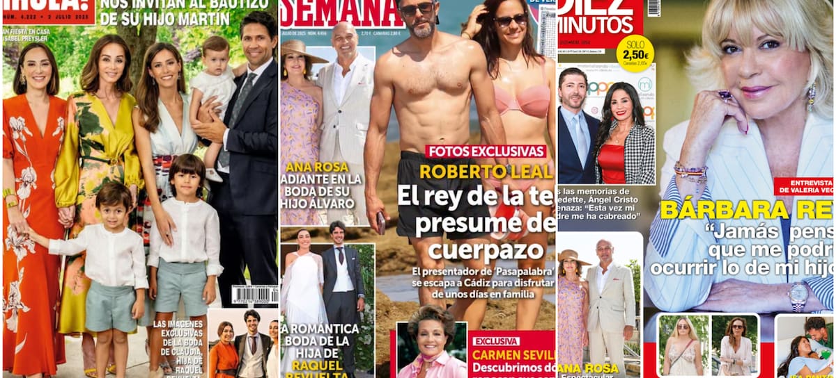 Las portadas de las revistas del corazón del 25 de junio (Instagram)