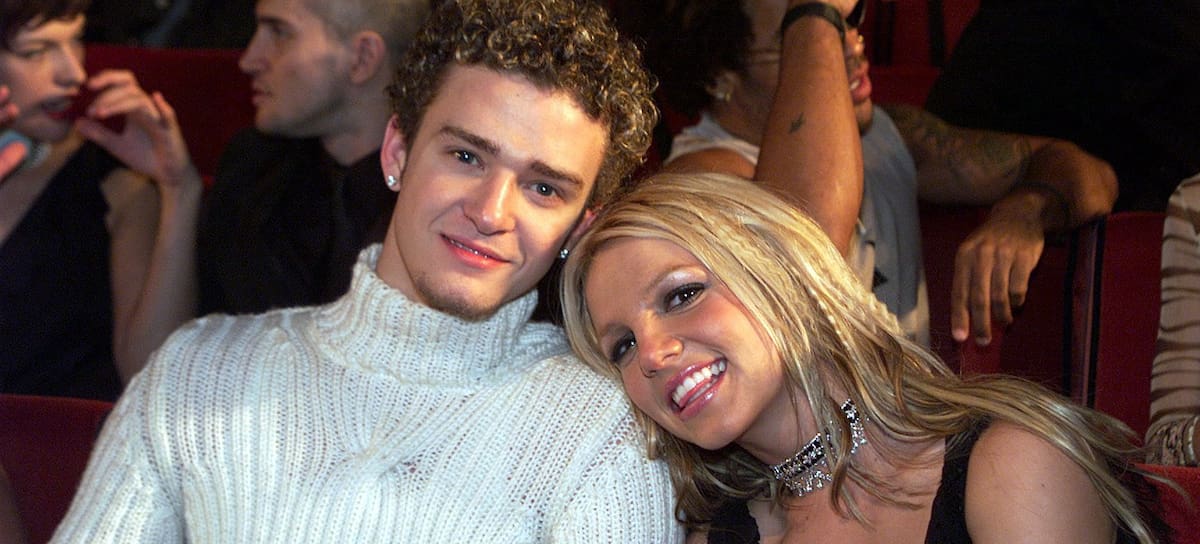 Britney Spears y Justin Timberlake en los premios MTV (2000).