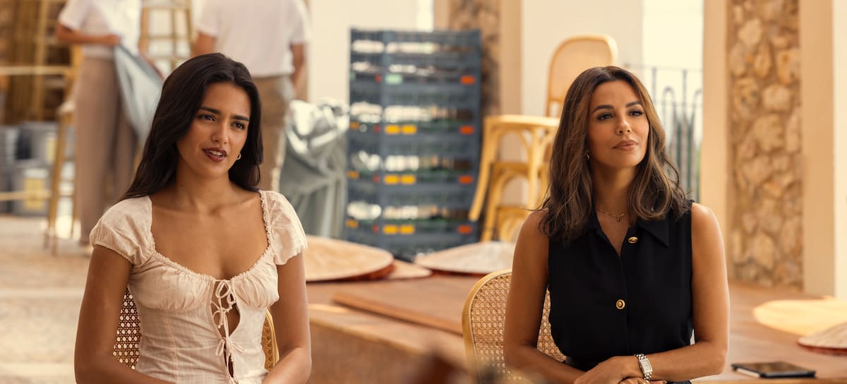 Maia Reficco y Eva Longoria en 'Sunrise: El último amanecer'. / Lucia Faraig / Prime © Amazon Content Services